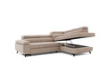 Corner Sofa-Bed Right Dragonis Crown 2 Beige