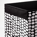 DRÖNA Box, black, white, 33x38x33 cm