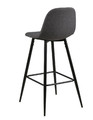 Bar Stool Wilma, dark grey/black