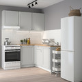 KNOXHULT Corner kitchen, grey, 182x183x220 cm