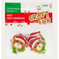 Christmas Self-adhesive Felt Decoration, 1 set, random patterns