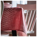 SVARTSENAP Tablecloth, pink-red, 145x240 cm