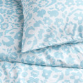 CYMBALBLOMMA Duvet cover and pillowcase, white/blue, 150x200/50x60 cm