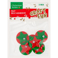 Christmas Self-adhesive Felt Decoration 6pcs, 1 set, random patterns