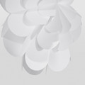 STRÅLA Lamp shade, 3D flower/white, 55 cm