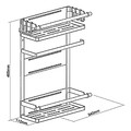 MacLean Magnetic Shelf Kitchen Organizer MC-91