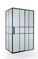 GoodHome Sliding Shower Door Ahti 120 cm, chrome/black