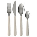 UPPHÖJD 16-piece cutlery set, beige