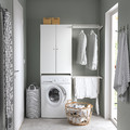 NYSJÖN Cabinet for washing machine, white, 65x190 cm