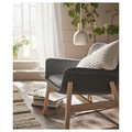 VEDBO Armchair, Gunnared dark grey