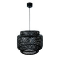 Pendant Lamp GoodHome Clure Natural, black