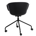 Chair with Castors Roundy, black