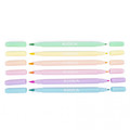 Kidea Pastel Double-sided Brush Markers 6pcs