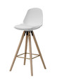 Bar Stool Oslo, wood/white