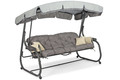 Garden Swing with Cushions BLANCA, grey