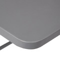 GoodHome Foldable Drop-Leaf Table Saba, grey