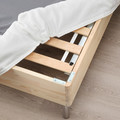 LYNGÖR Slatted mattress base, white, 180x200 cm