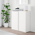 IVAR Cabinet with doors, white, 80x83 cm