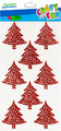 Christmas Crystal Stickers Christmas Trees 8pcs