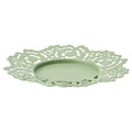 SILKESTRÄD Candle dish, light green, 18 cm