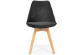 Upholstered Dining Chair Bolonia Lux, black