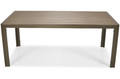 Large Outdoor Dining Table MODENA 180, aluminium, brown