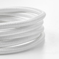 SUNNEBY Cord set, white textile, 1.8 m