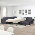 VIMLE Crnr sofa-bed, 5-seat w chaise lng, Gunnared medium grey