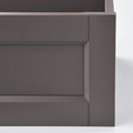 KOMPLEMENT Drawer with framed front, dark grey, 75x35 cm