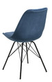 Chair Eris, velvet, blue