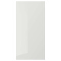 RINGHULT Door, high-gloss light grey, 40x80 cm