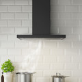 MATÄLSKARE Wall mounted extractor hood, black, 60 cm