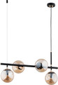 Pendant Lamp Alfa Fiore 4x E14, black