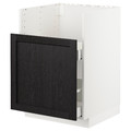 METOD Base cab f TALLSJÖN sink, white/Lerhyttan black stained, 60x60 cm