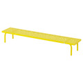 LÅNESPELARE Monitor stand, bright yellow, 97x19 cm