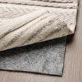 VÄGNÄT Rug, flatwoven, off-white grey/handmade, 170x240 cm