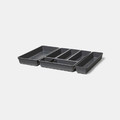 GoodHome Cutlery Organizer Nitaki 10 cm, grey