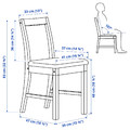 PINNTORP / PINNTORP Table and 4 chairs, light brown stained white stained/Katorp light brown stained, 125 cm