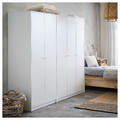 KLEPPSTAD Wardrobe with 2 doors, white, 79x176 cm