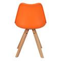 Dining Chair Norden Star Square, natural/orange