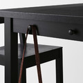 NORDVIKEN Bar table, black, 140x80 cm