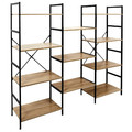 Shelving Unit Bookcase Bistrot, black/natural