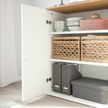 SKRUVBY Storage combination, white, 130x140 cm