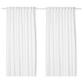 TIBAST Curtains, 1 pair, white, 145x300 cm