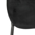 Chair Camile Velvet, black