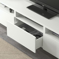 BESTÅ / LACK TV storage combination, white, 300x42x195 cm