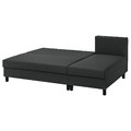 ÄLVDALEN 3-seat sofa-bed with chaise longue, Knisa dark grey