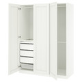 PAX / GULLABERG Wardrobe combination, white/white, 150x60x201 cm