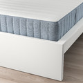 MALM Bed frame with mattress, white/Valevåg medium firm, 140x200 cm