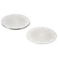 FRÖJDA Coaster, stainless steel, 9 cm